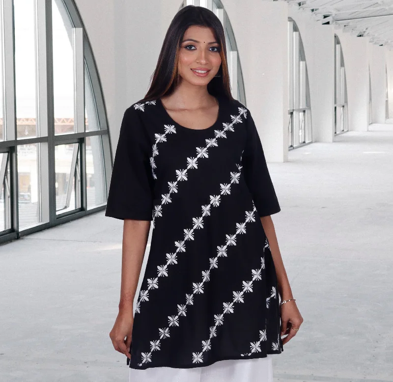BHAMA Pure Cotton Hand Embroidered Tunic Dress Kurta: Made to Order/Customizable Anniversary unclassified dresses BHAMA Pure Cotton Hand Embroidered Tunic Dress Kurta: Made to Order/Customizable Anniversary unclassified dresses