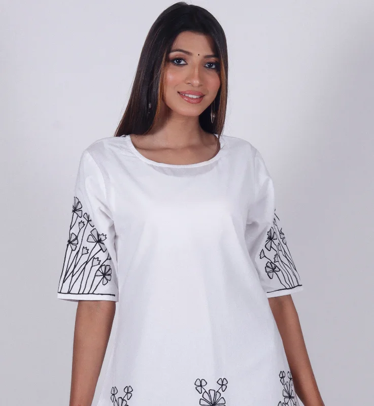 GANGA Pure Cotton Applique work Embroidered Tunic Dress Kurta: Made to Order/Customizable Engagement unclassified dresses GANGA Pure Cotton Applique work Embroidered Tunic Dress Kurta: Made to Order/Customizable Engagement unclassified dresses