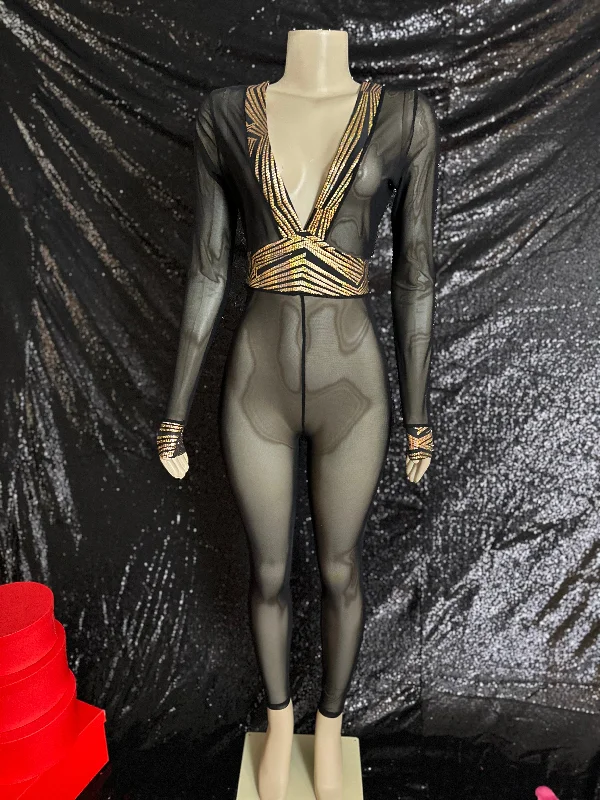 Love Teaser Jump Suit Color block unclassified dresses