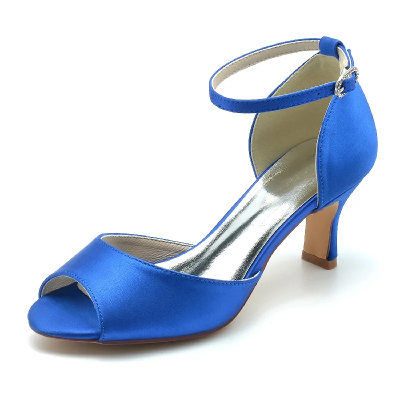 Blue Satin Heels   CK0305 Ruched unclassified dresses