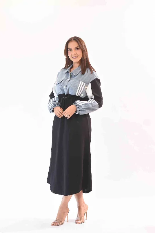 My Fashion Sport Denim Dress Stylish Ripped Denim