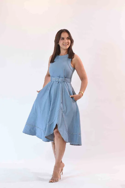 The Best Election Denim Dress High-Waist Denim Skirt