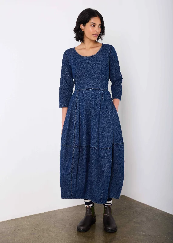 The Denim Harper Dress Fitted Denim Skirt