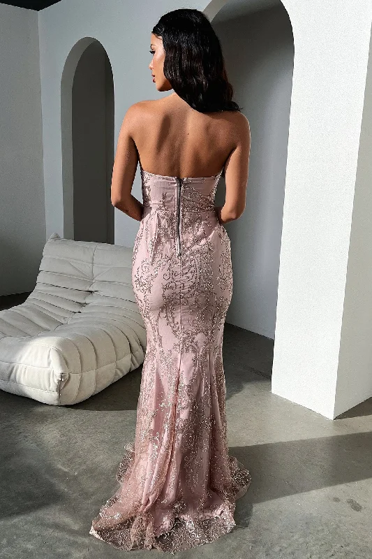 Ardell Maxi Dress - Pink Glitter