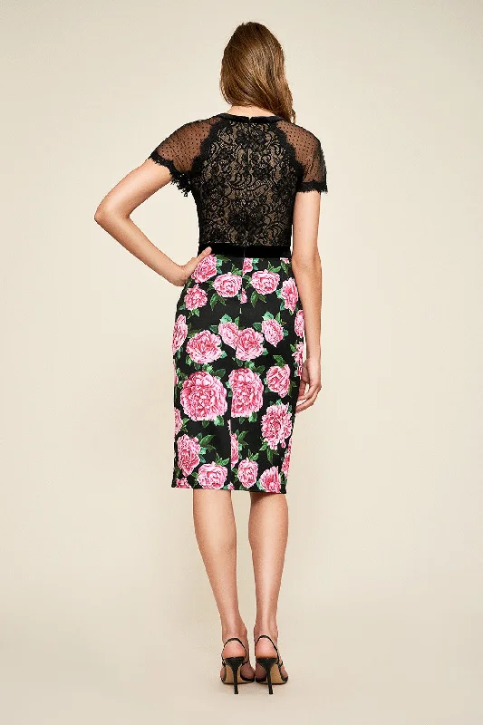 TADASHI SHOJI-ROSTA FLORAL PRINT DRESS