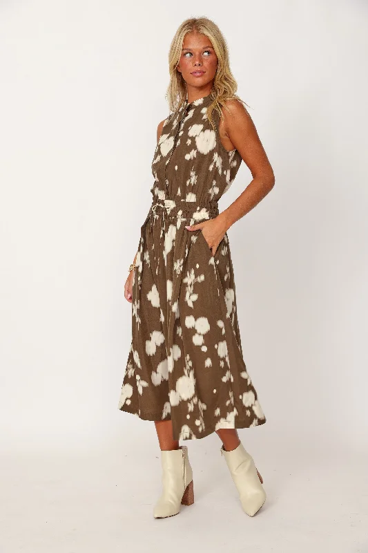 Rudy Printed TIe Waist Dress