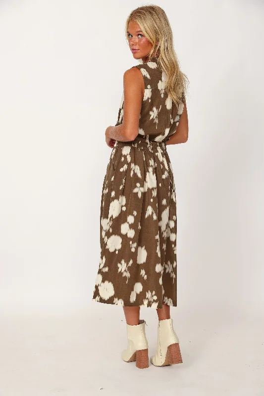 Rudy Printed TIe Waist Dress