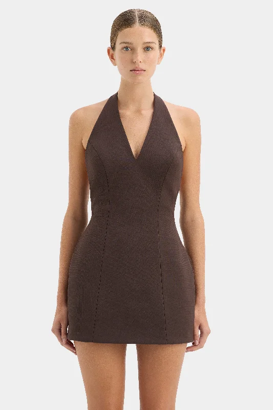 Sandrine Halter Mini Dress