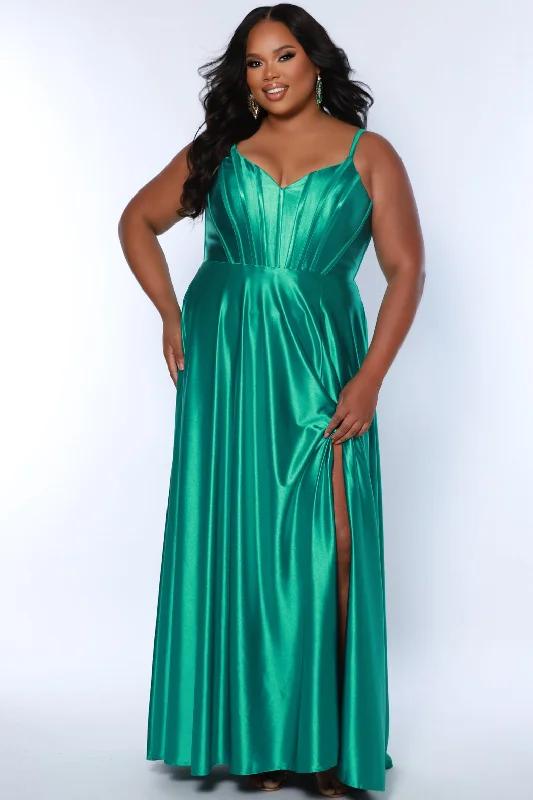 Sweet in Satin Corset Formal Dress