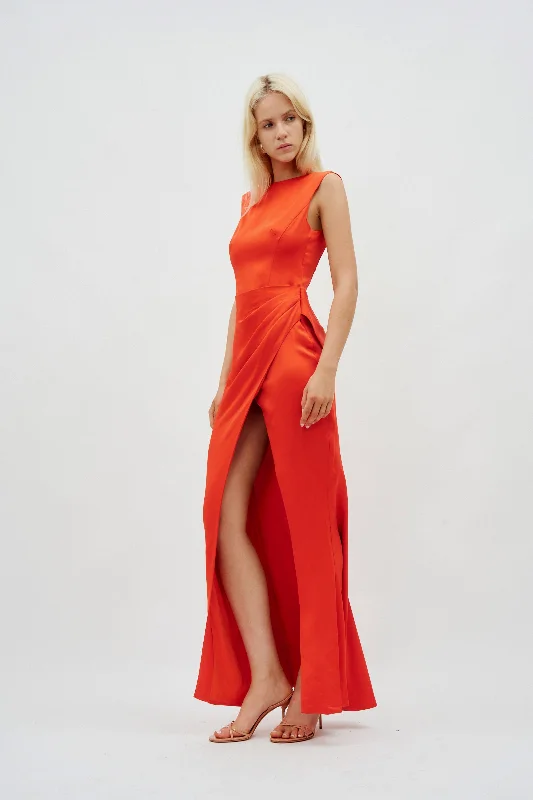 Tommy Flame Orange Gown