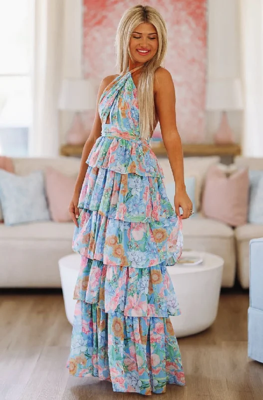 Stay True to You Maxi Dress - Blue